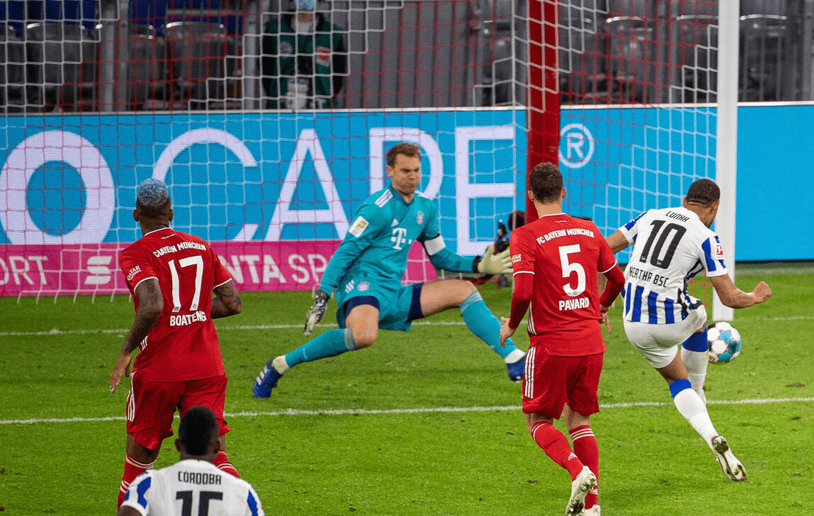 柏林赫塔客场绝杀,夺取胜利之龙 柏林赫塔客场绝杀,夺取胜利之龙